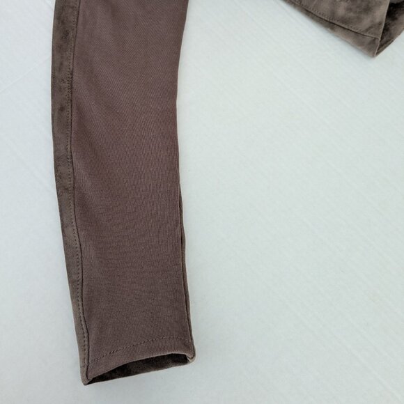 SL8 Women's Velour Adjustable Zippered Jacket  Size S  Brown - Picture 8 of 10